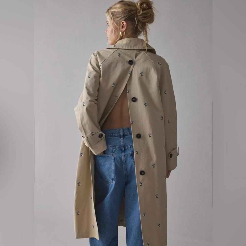 *NWT* Avec Les Filles | Floral Trench Coat | XL
